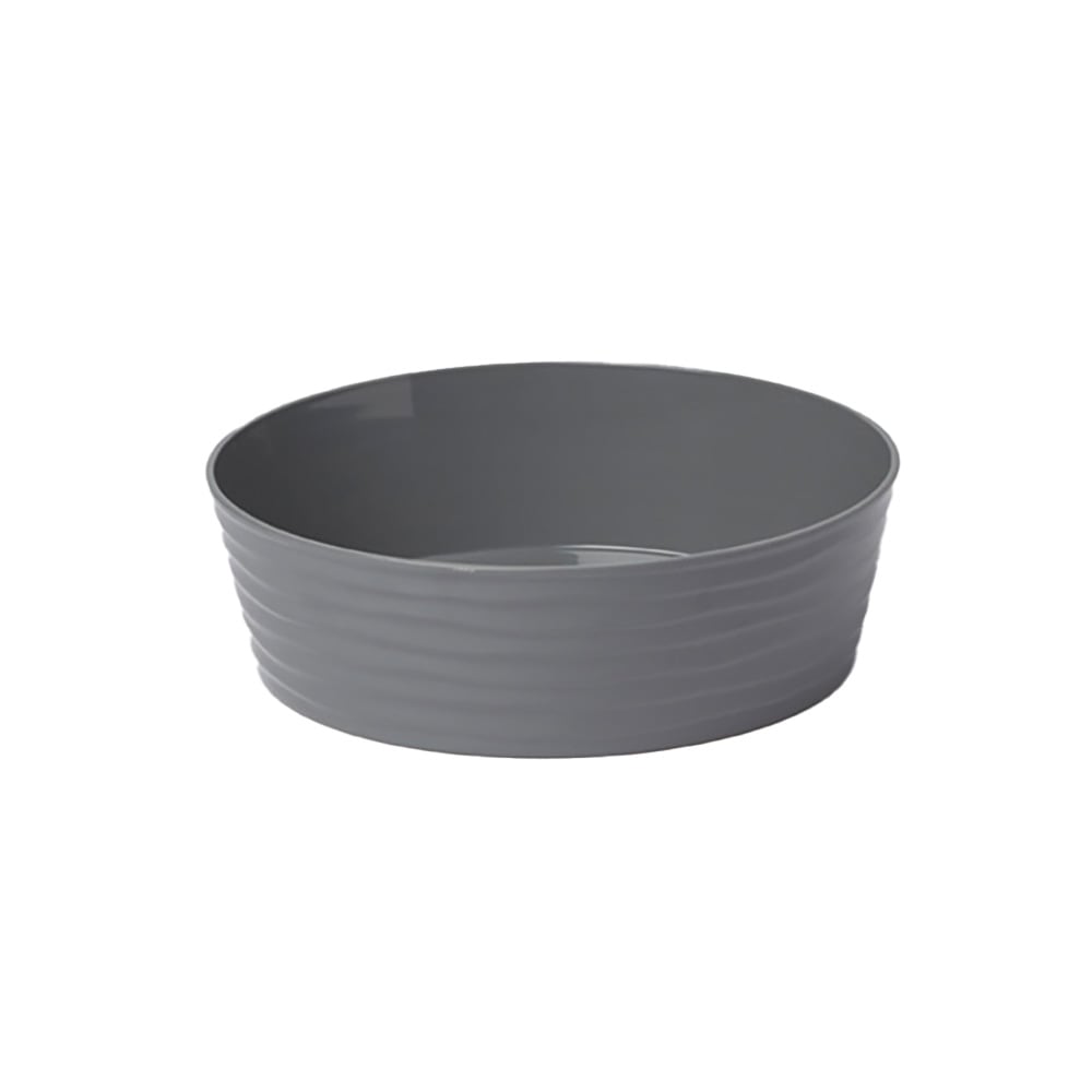 166-B10G 80 oz Round Del Mar Serving Bowl - Plastic, Gray