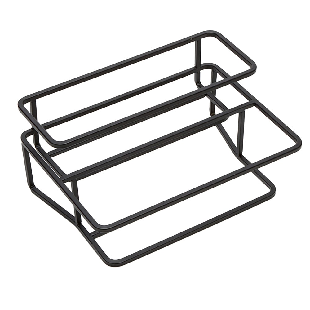 166-BTS2 2 Tier Condiment Stand - 12 3/4"L  x 9"W x 20"H, Iron, Black
