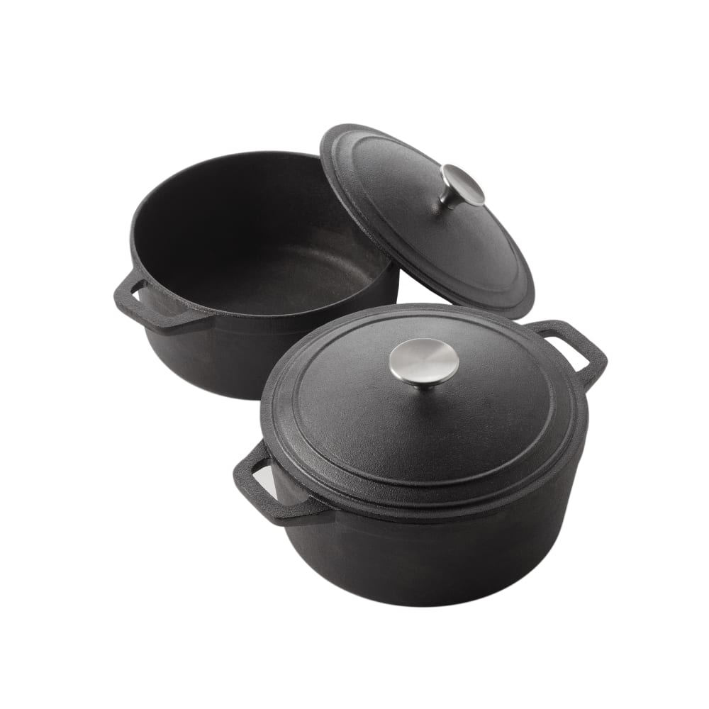 166-CIPR3 3 qt Round Casserole Dish with Lid - Cast Iron