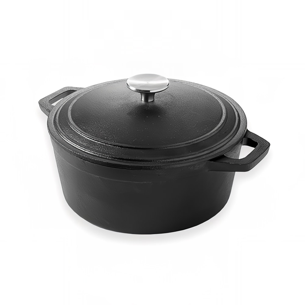 166-CIPR4 4 qt Round Casserole Dish with Lid - Cast Iron