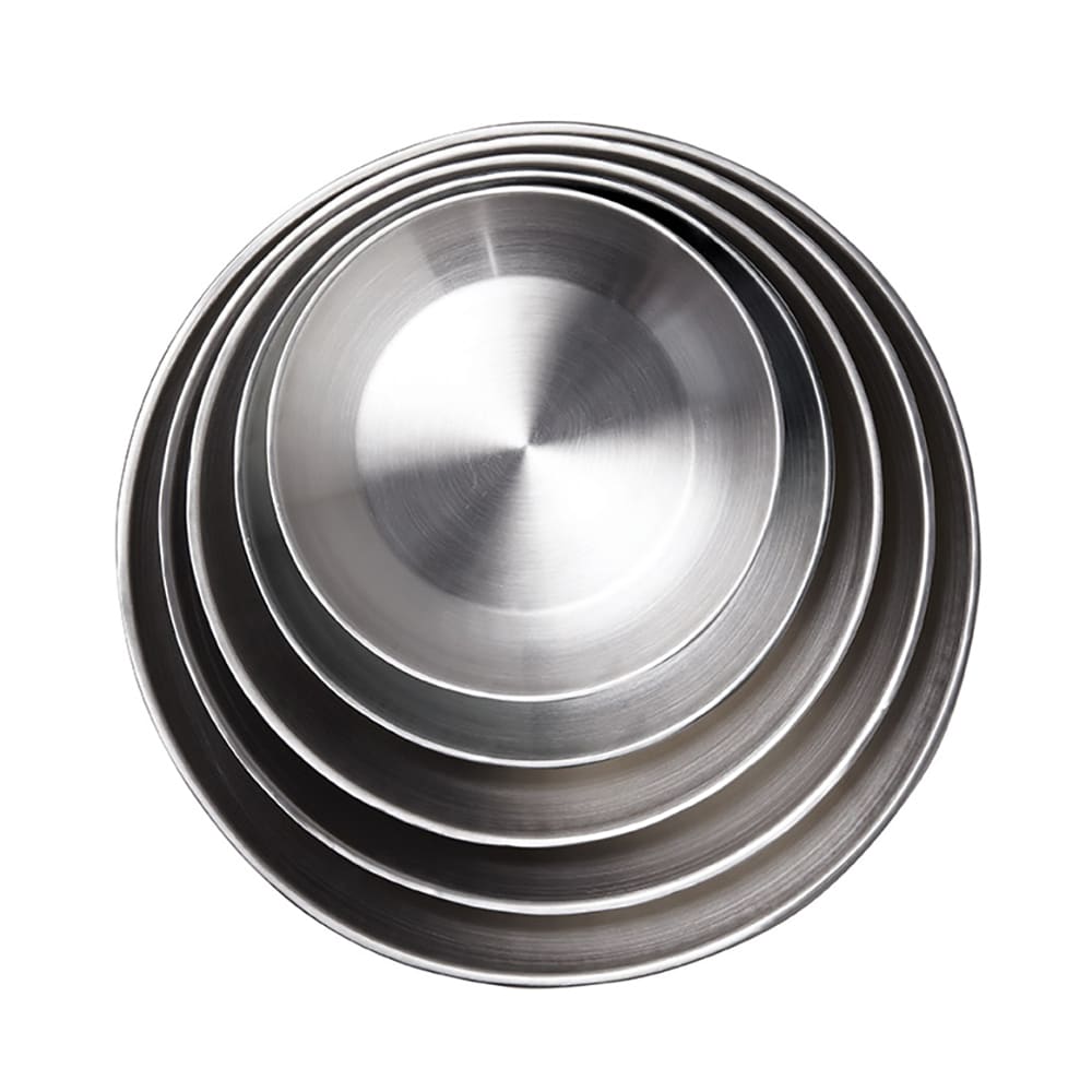 166-DWSEA16 15 3/4" Round Seafood Tray - Stainless