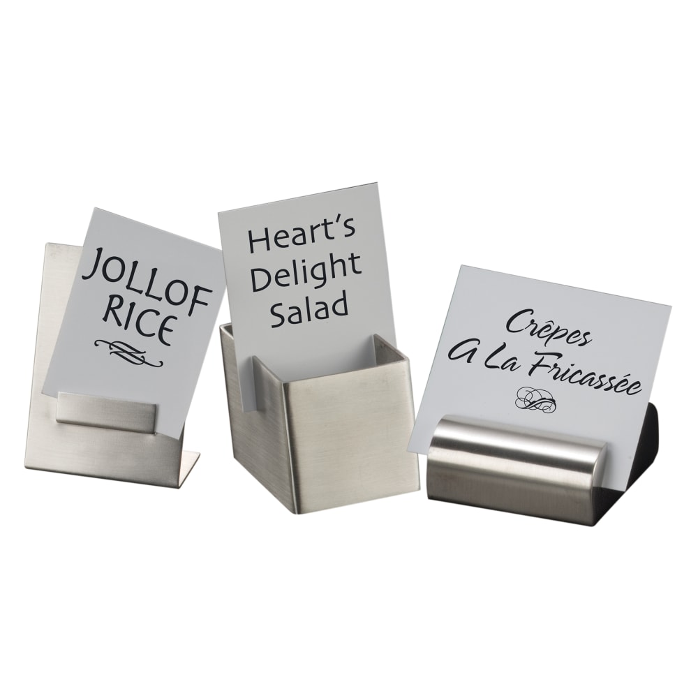166-DXCH1 Card Holder, 2x 3/4", Stainless