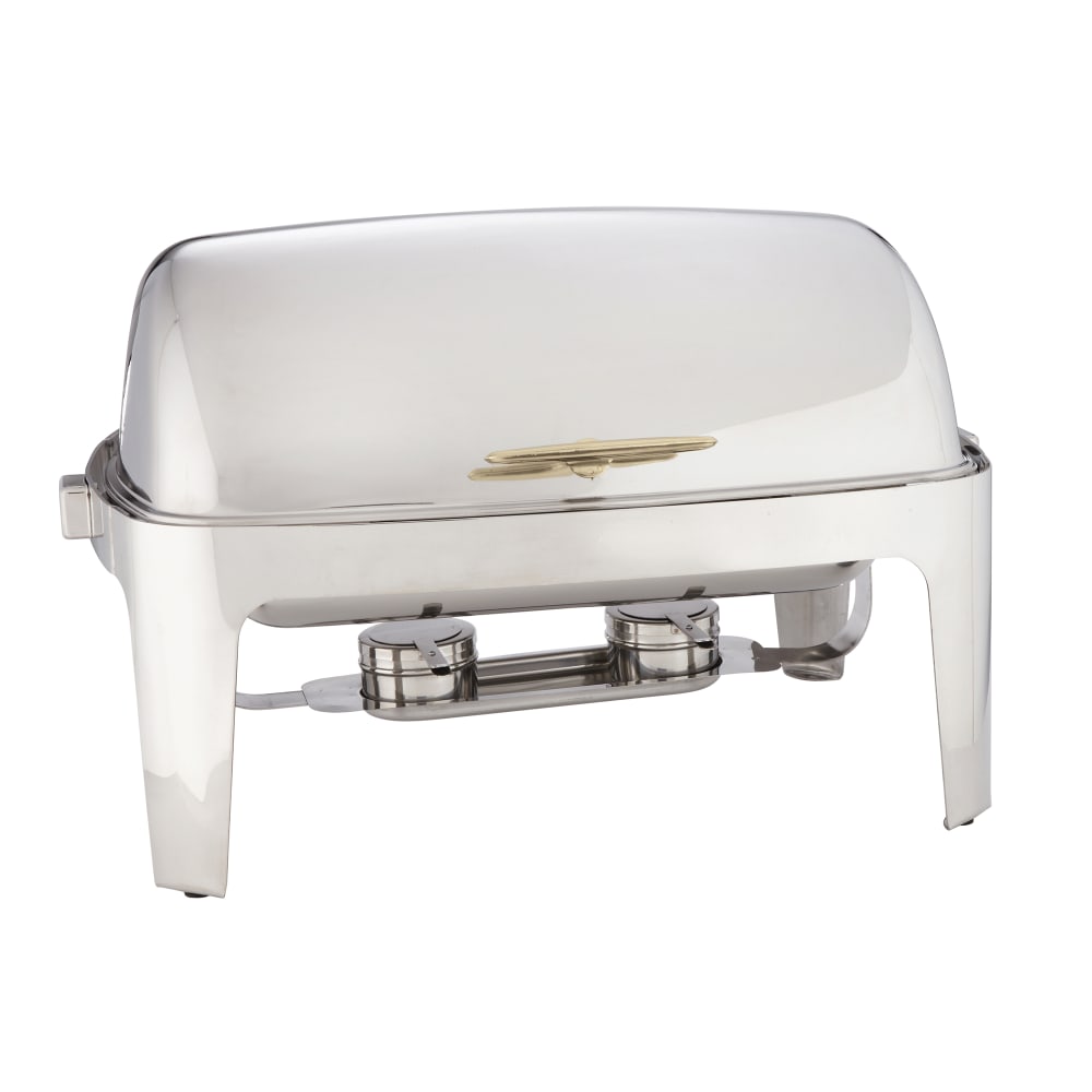 166-GOLDAGRT26 Full Size Chafer w/ Roll-top Lid & Chafing Fuel Heat