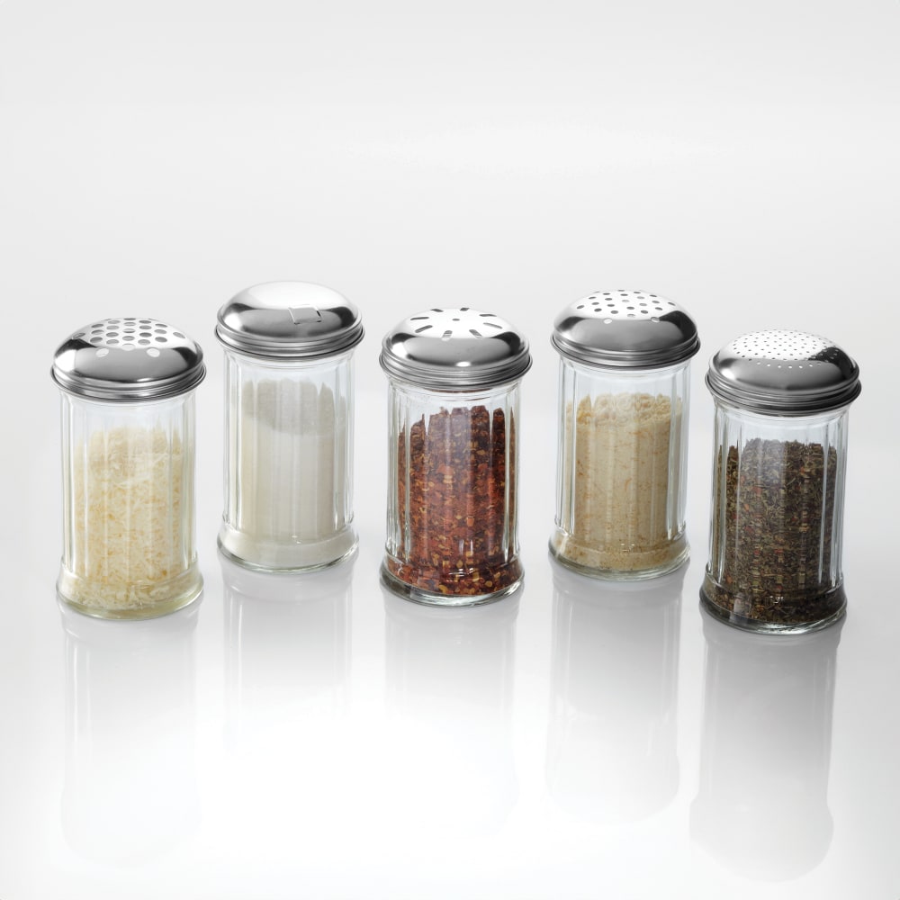 166-GLA316 Sugar Pourer w/ 12 oz Capacity, Glass/Stainless