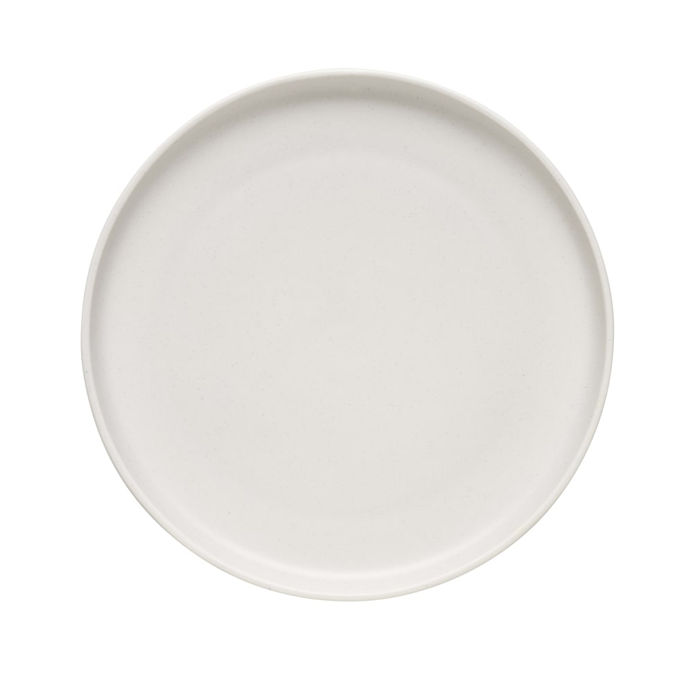 192-DRI20D 10 1/2" Round Driftstone Flat Coupe Plate - Porcelain, Driftwood
