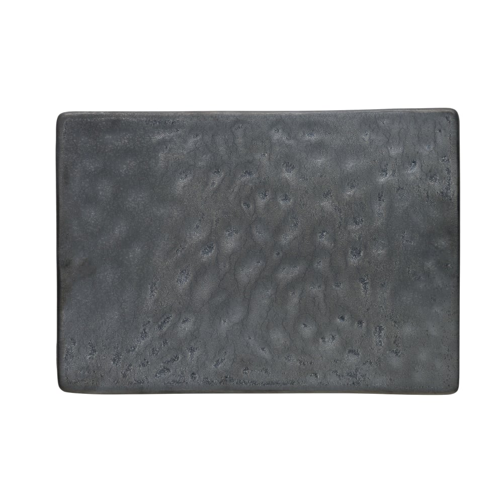 634-109697 Rectangular Ignea Platter - 9 3/8" x 6 3/8", Stoneware, Dark Matte