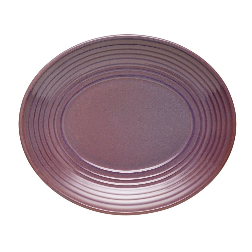 634-109771 Oval Canyonlands Platter - 12 1/8" x 10 1/8", Terracotta, Mauve