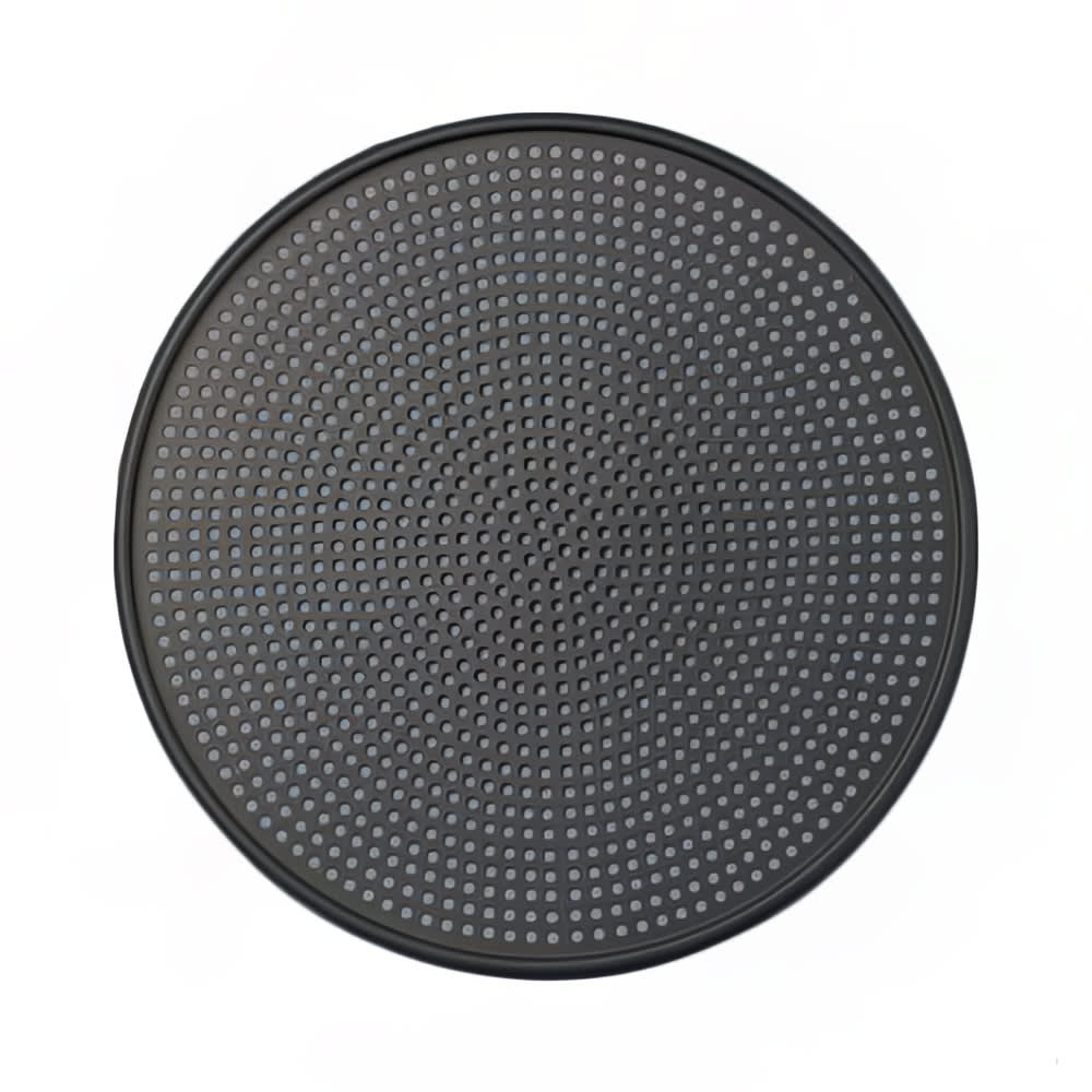 166-HC28712 Mega Perf Pizza Pan, 12x12 3/4", Hardcoat, Aluminum
