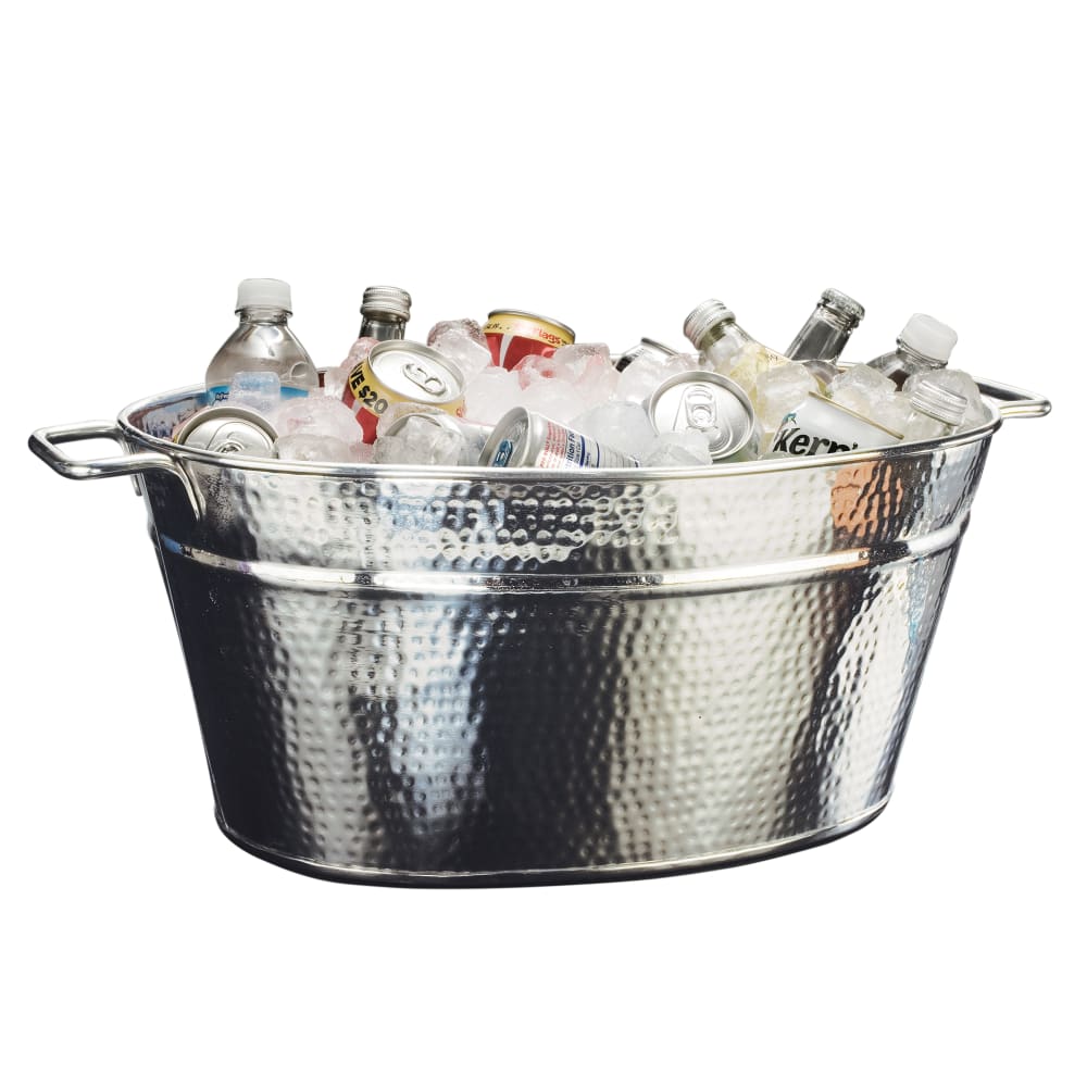 166-HMDOB19149 25 qt Cooling Tub - 19 3/8"L x 14"W x 9 1/4"H, Stainless Steel