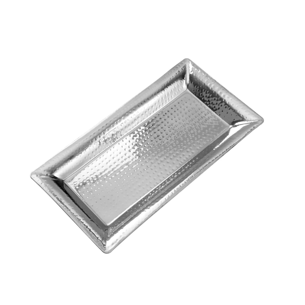 166-HMRT1019 Rectangle Serving Tray - 18 3/4 x 9 3/4", Stainless