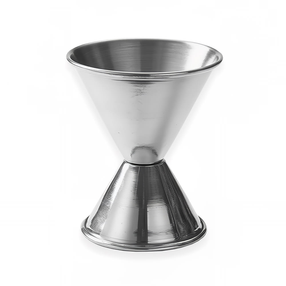 166-J222 Double Jigger - 1 & 1 1/4 oz, Satin Stainless