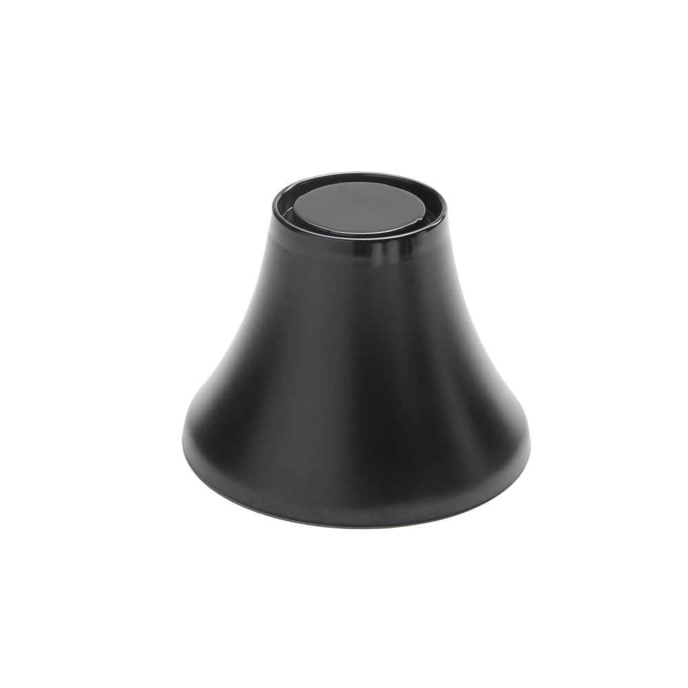 166-LFTB65 6 1/2" Round Pedestal - 4 7/8"H, Melamine, Black