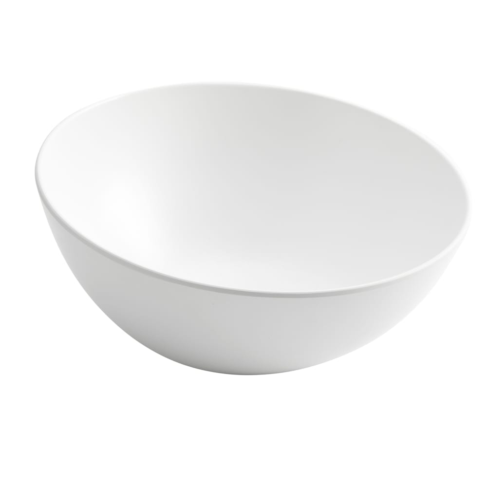 166-LFTBW11 110 oz Round Melamine Bowl, White