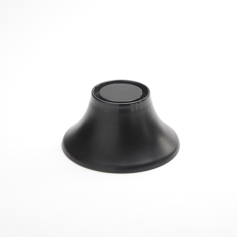 166-LFTB63 6 1/2" Round Pedestal - 3 1/4"H, Melamine, Black