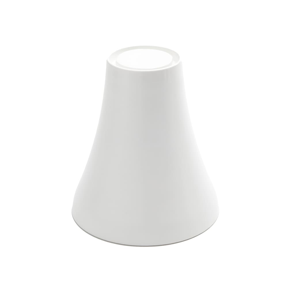 166-LFTW67 6 1/2" Round Pedestal - 7 1/8"H, Melamine, White