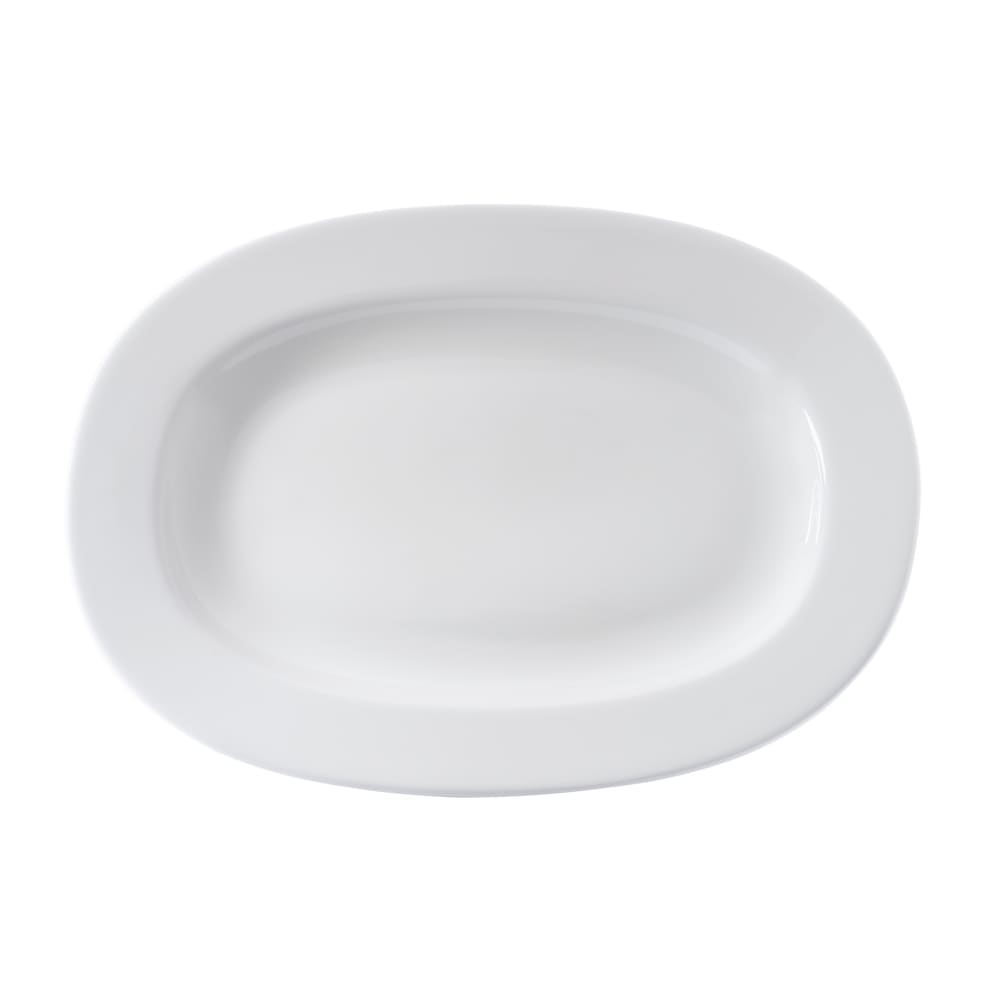 893-APRAO131 13" Oval Alchemy® Plate - Fine China, White