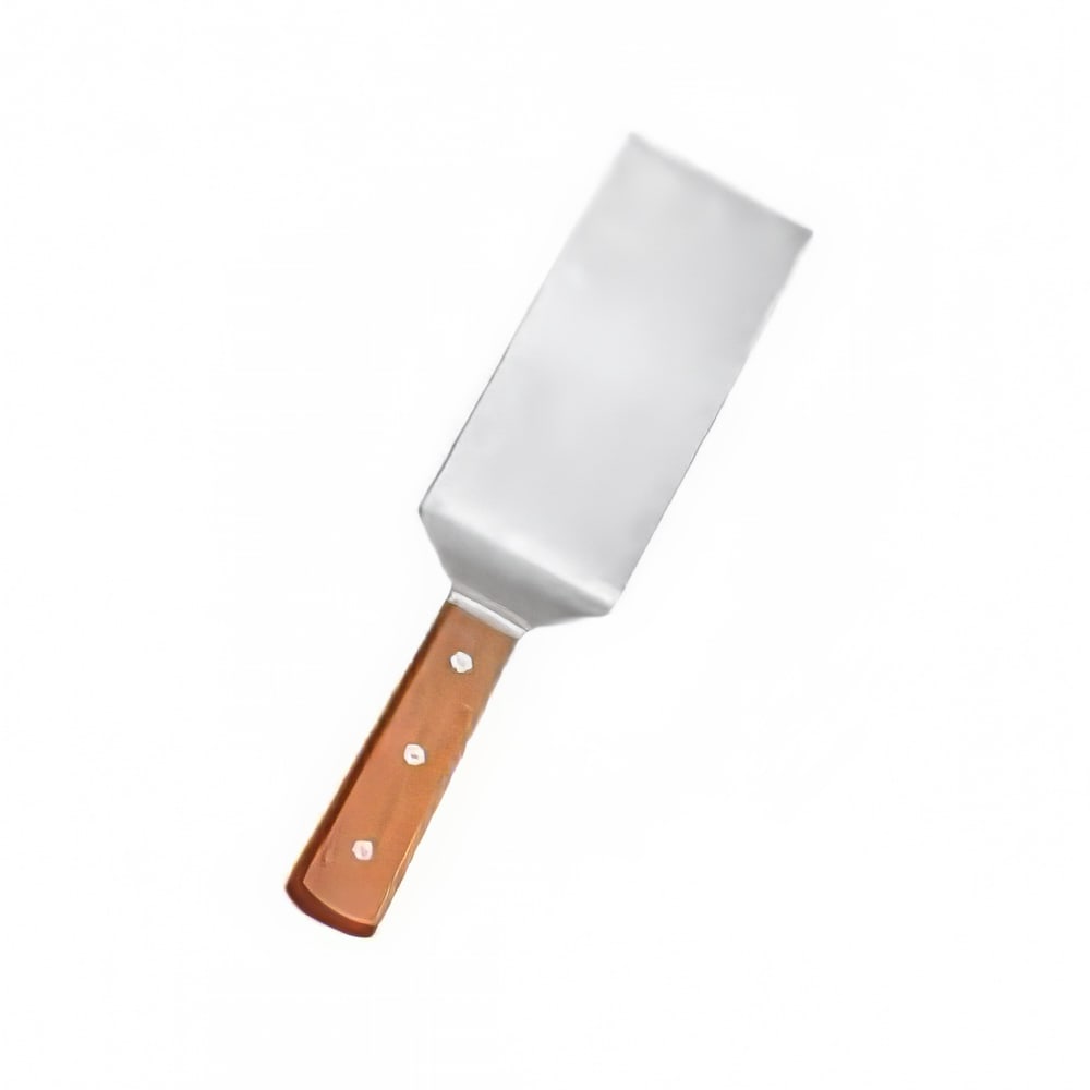 166-LT12ST 12" Turner w/ Rounded Blade, 3 x 7 1/2 , Wood/Stainless