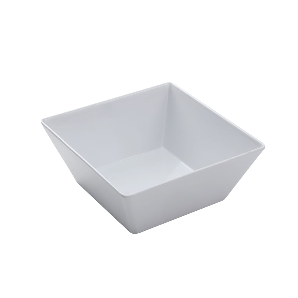 166-MELSQ94 125 oz Square Melamine Serving Bowl, White