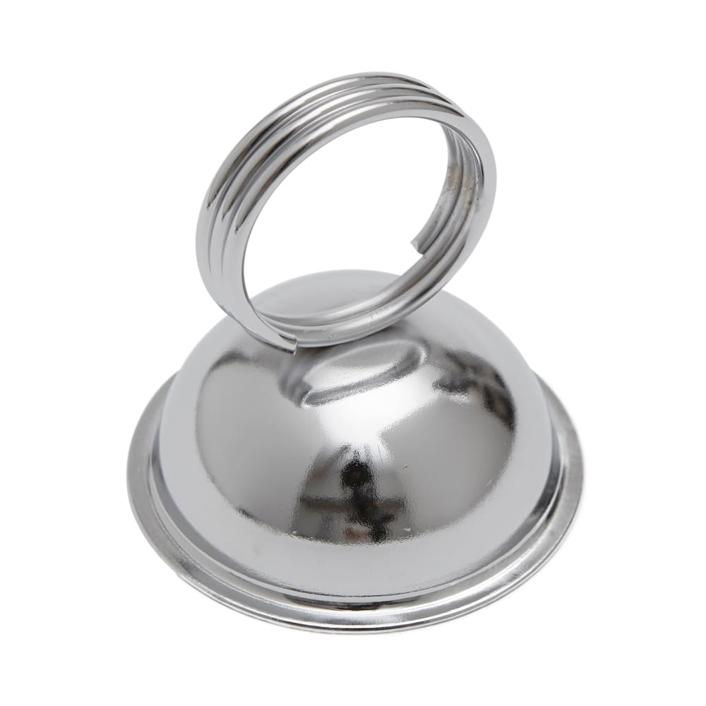 166-MH243 2 1/2" Tabletop Menu Card Holder - Nickel Plated