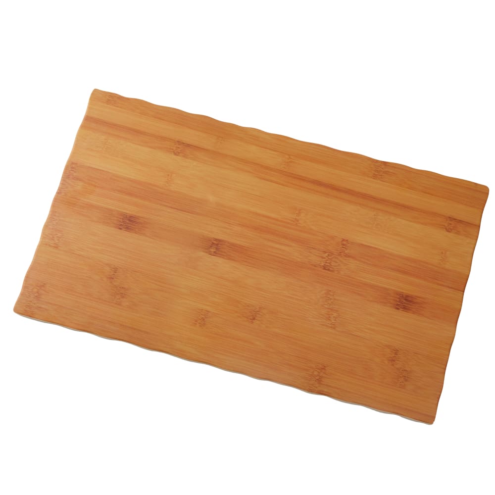 166-MPLB Rectangle Serving Board - 20 7/8" x 12 1/2", Bamboo Melamine