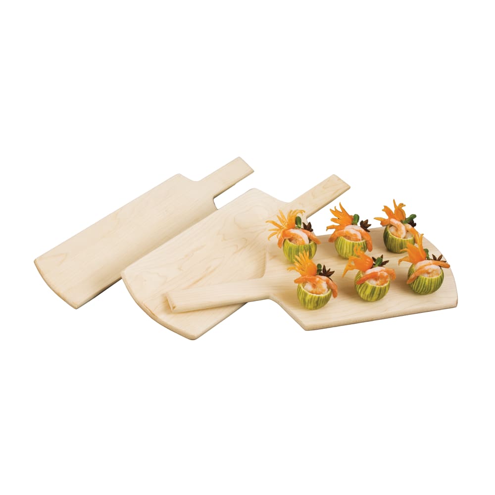 166-MSB3 18 x 6 1/2" Serving Board, Solid, Maple