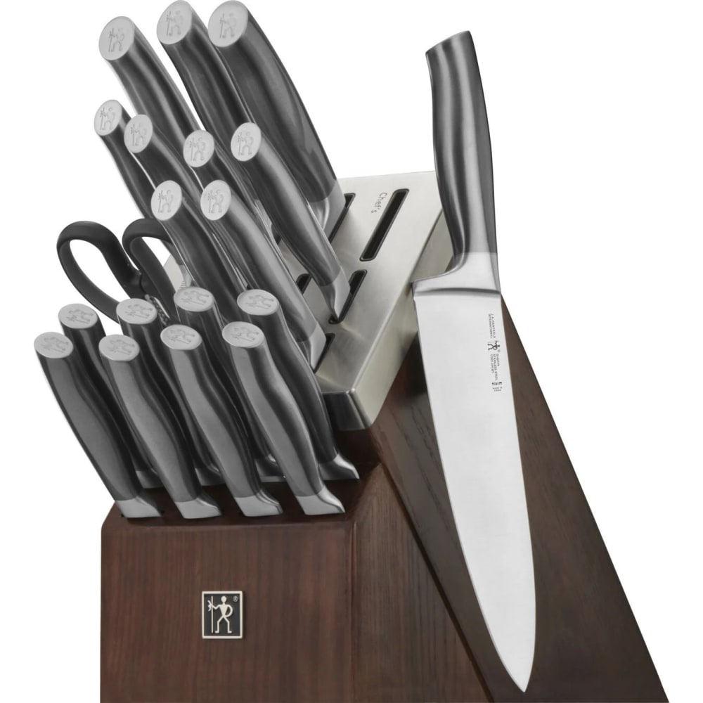 Henckels Graphite 20 Piece Knife Set w/ Self Sharpening Wood Block