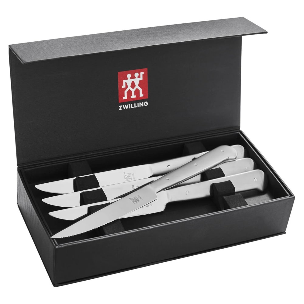 901-39129850 Porterhouse 8 Piece Steak Knife Set w/ Black Wood Presentation Box
