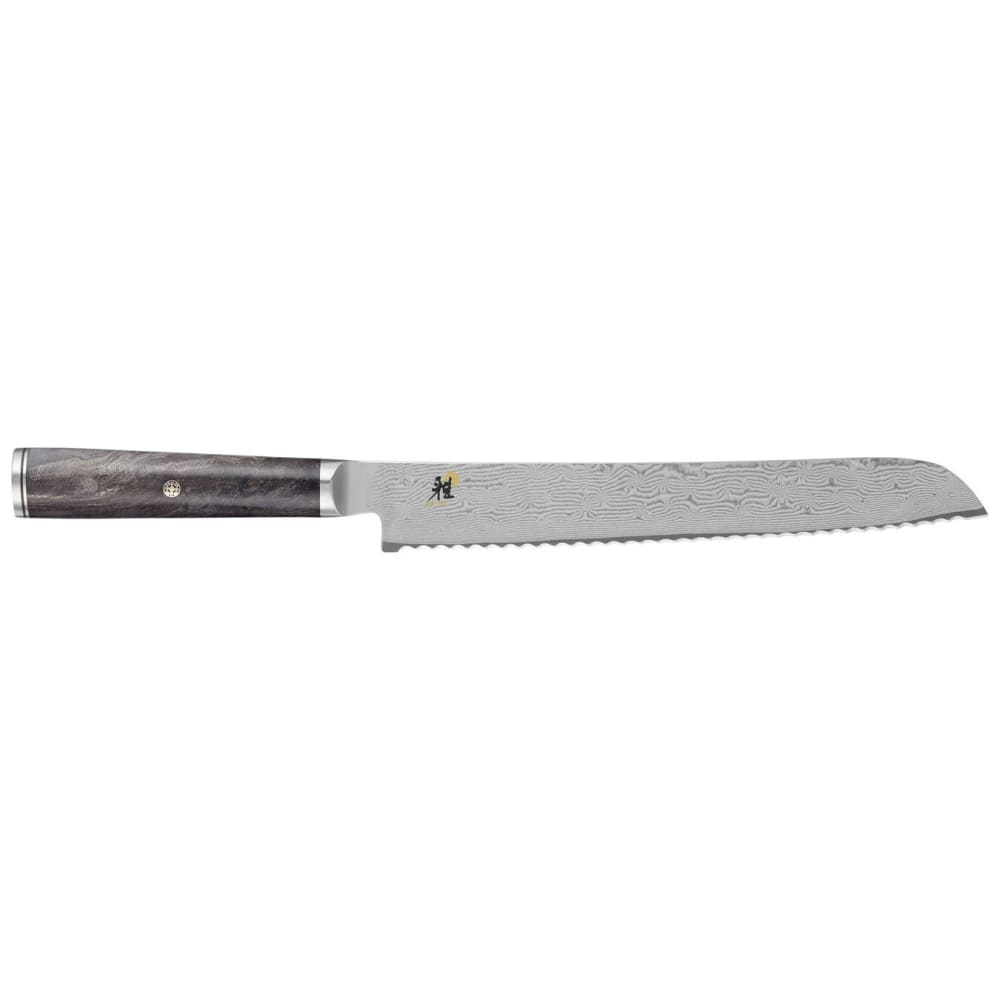 902-34406243 9 1/2" Bread Knife w/ Black Ash Handle, Carbide Stainless Steel