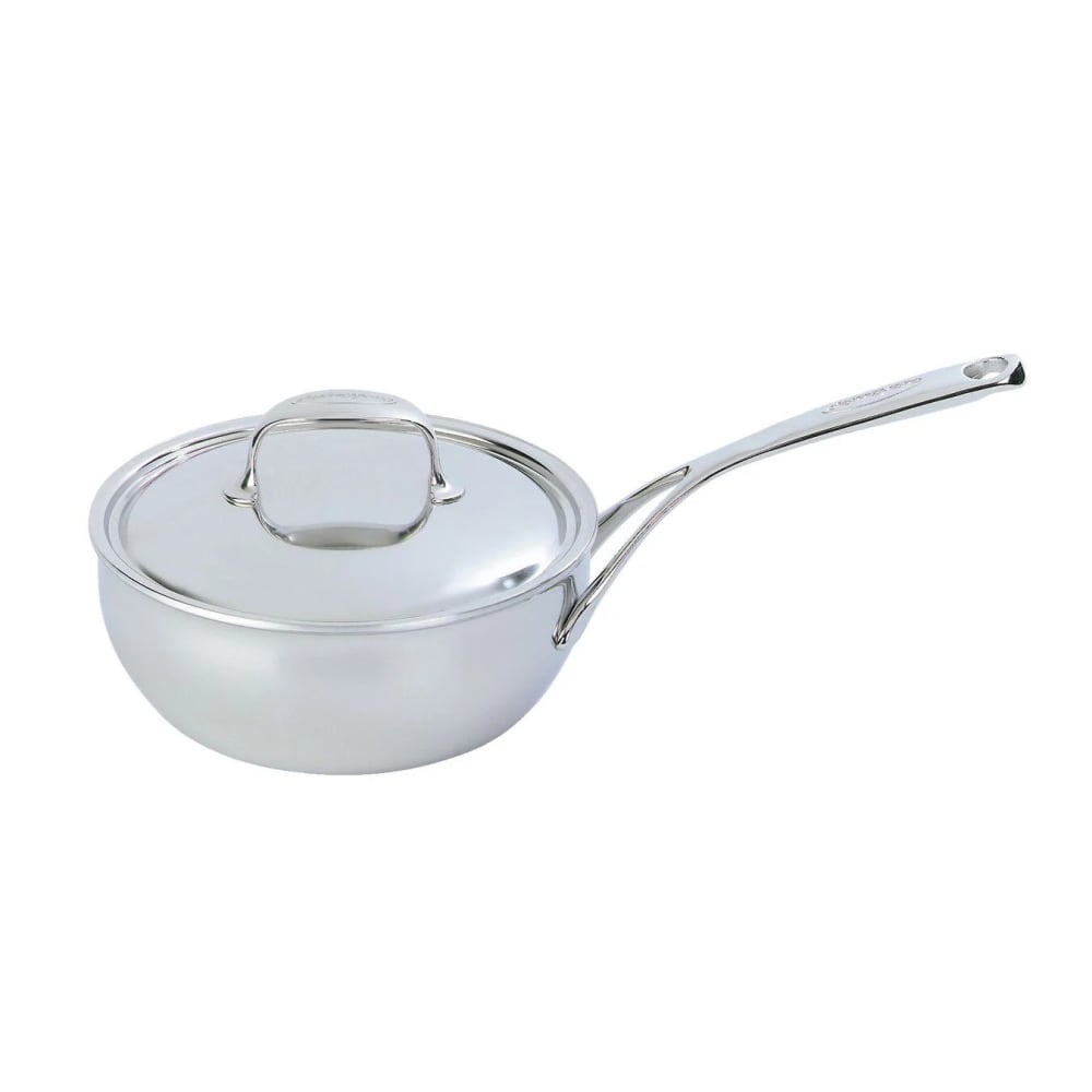 875-2592441524 3 1/2 qt Stainless Steel Saucier w/ Solid Metal Handle