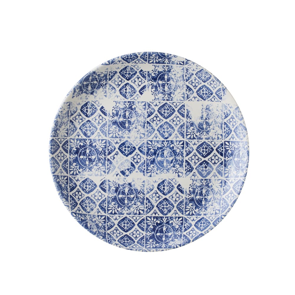 450-FP171 11 1/4" Round Maker's Plate - Ceramic, Porto Blue