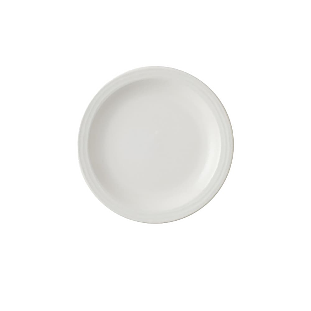 450-FP182 6" Round Harvest Plate - Ceramic, Norse White