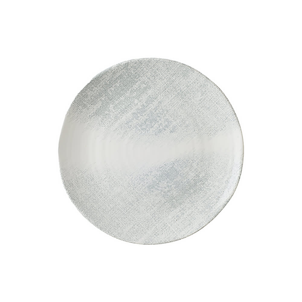 450-FP200 10 3/4" Round Maker's Plate - Ceramic, Jute Grey
