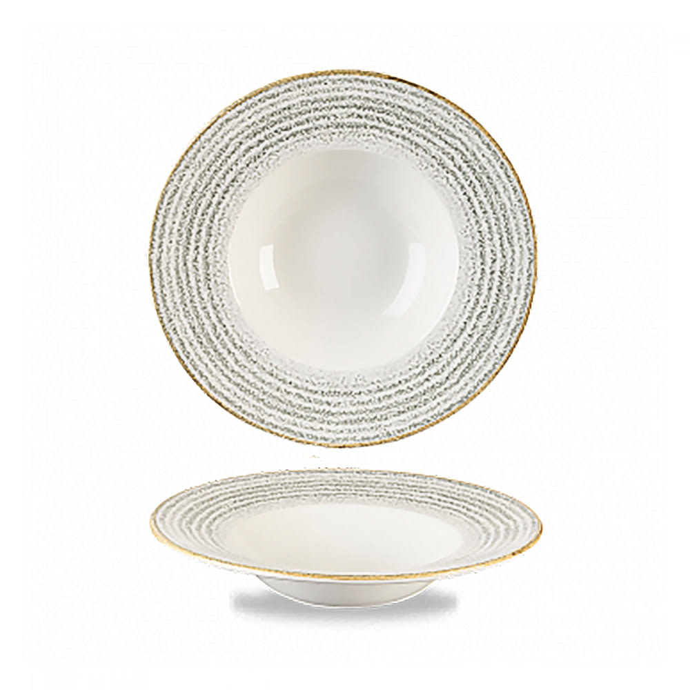 893-SPSGVWBM1 10 oz Round Studio Prints® Wide Rim Bowl - Ceramic, Stone Gray