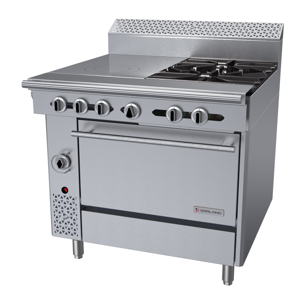 Garland C36 17R 36 2 Burner Gas Range w Hot Top Standard Oven Natural Gas