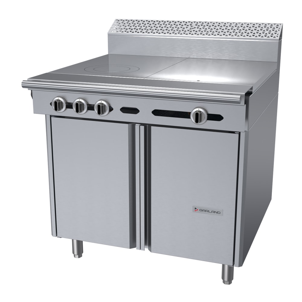451-C3611SLP 36" Gas Range w/ (2) Hot Tops & Storage Base, Liquid Propane