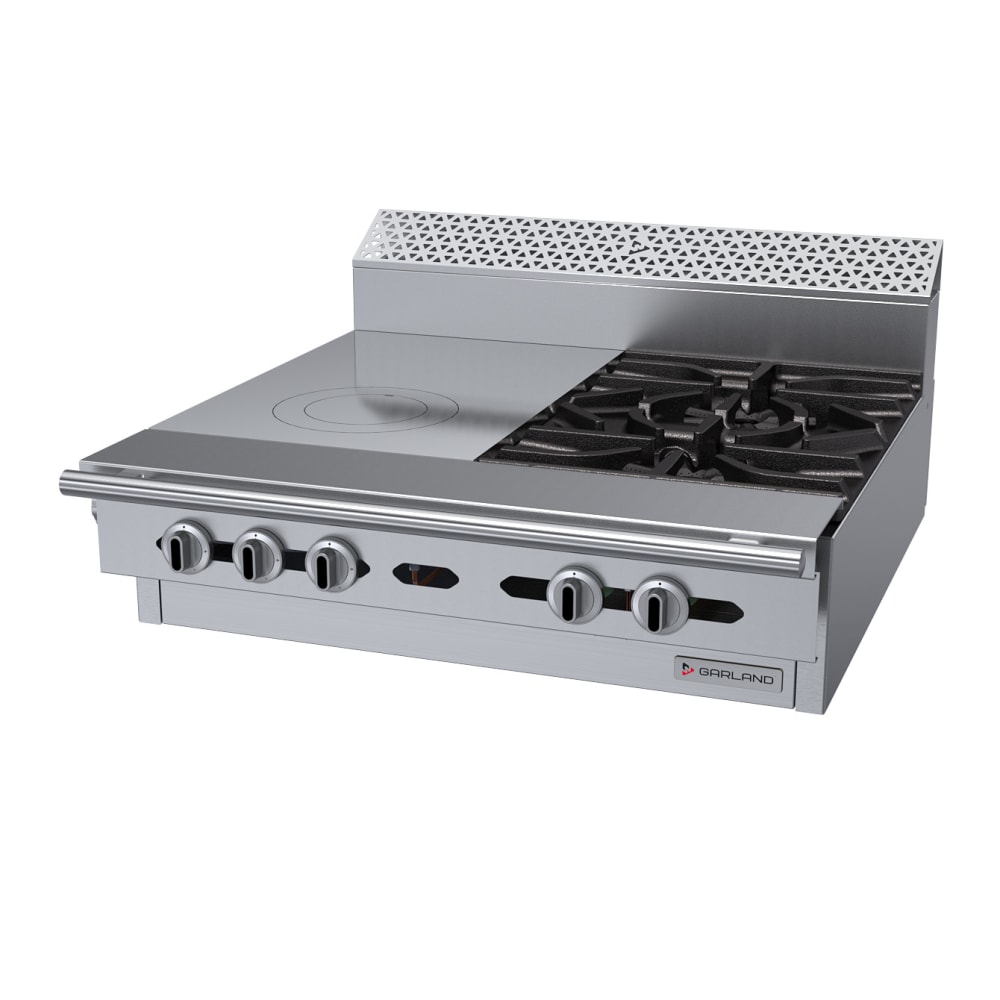 451-C3617MLP 36" 2 Burner Gas Range Top w/ (1) Hot Top - Modular, Liquid Propane