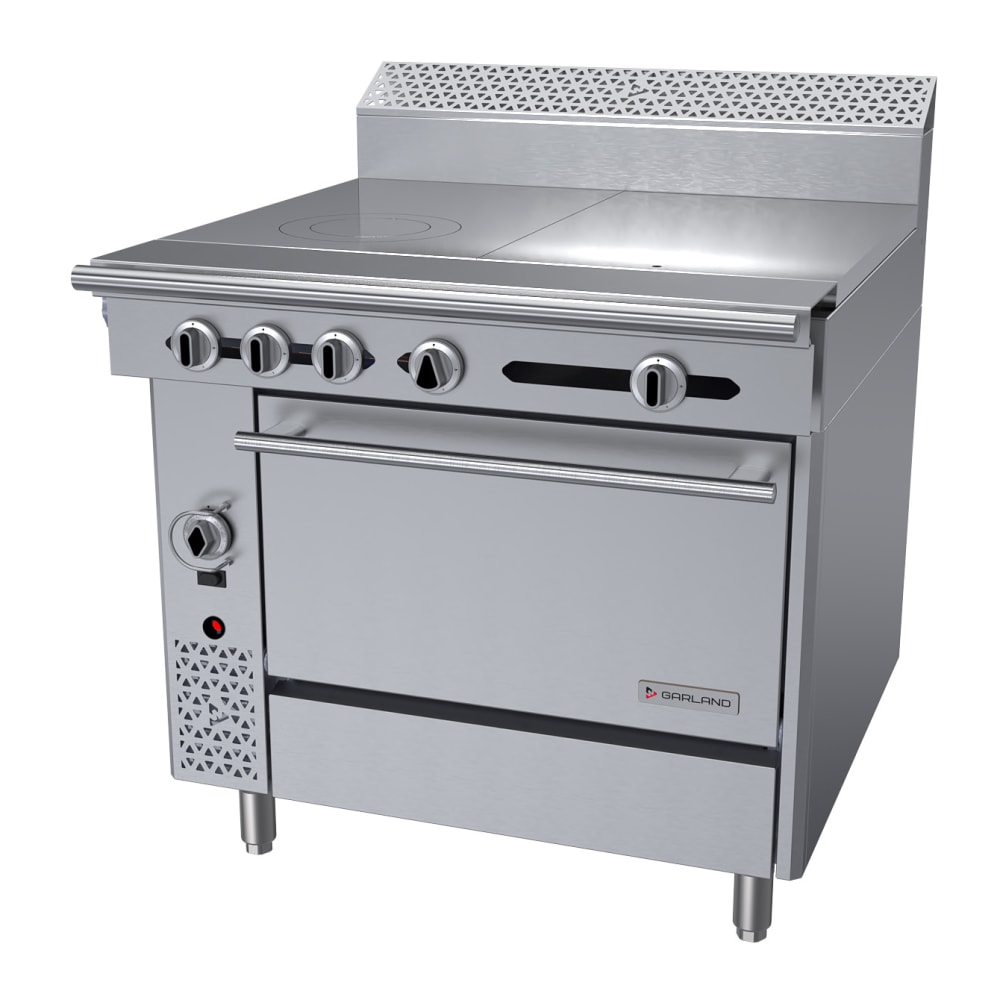 451-C3611CNG 36" Gas Range w/ (2) Hot Tops & Convection Oven, Natural Gas