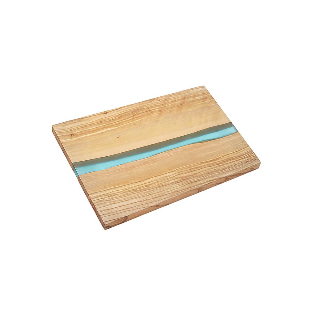 166-OWP12 Rectangular Serving Board - 12" x 10", Olive Wood