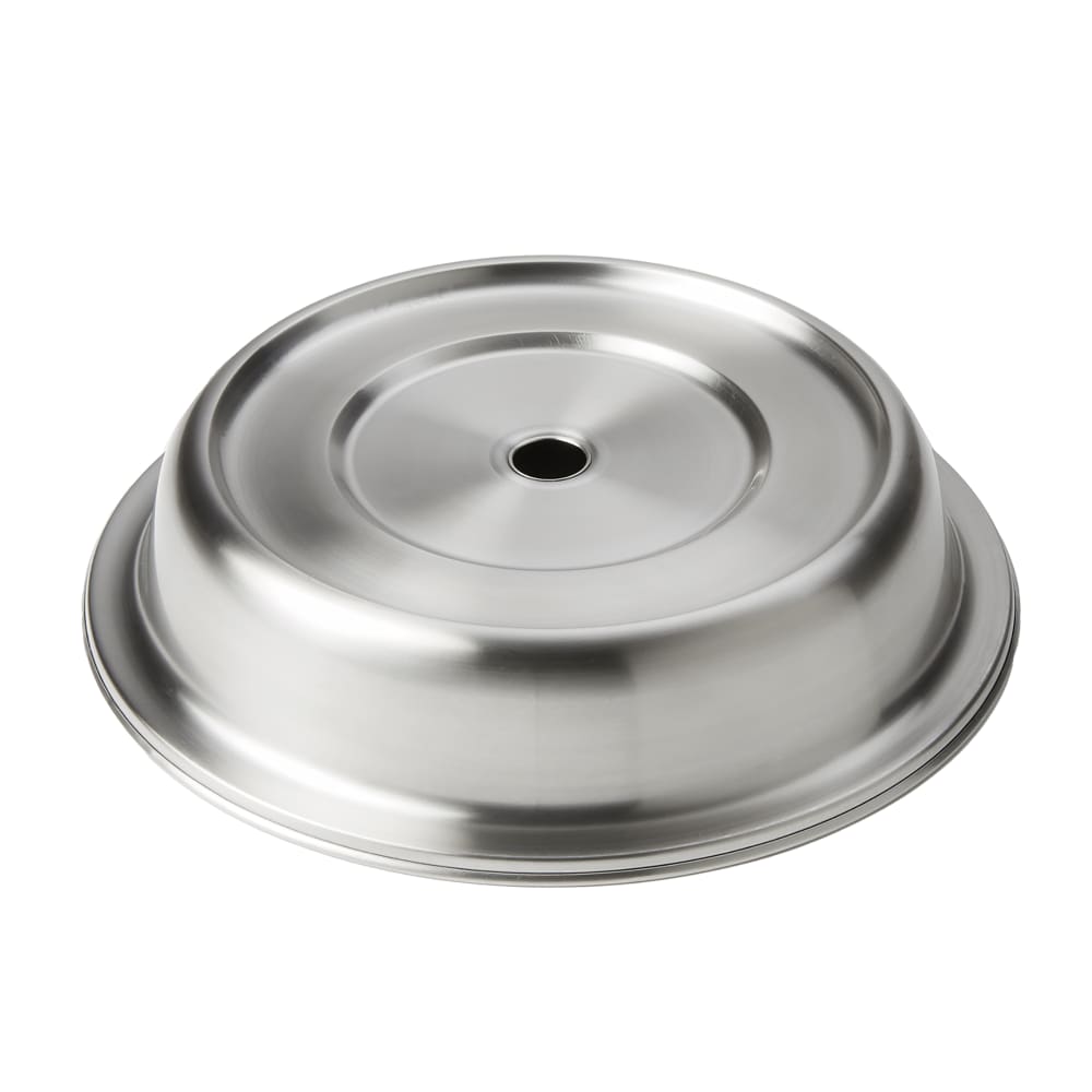 166-PC1068R 11" Round Plate Cover - 2"H, Stainless Steel w/ Satin Finish