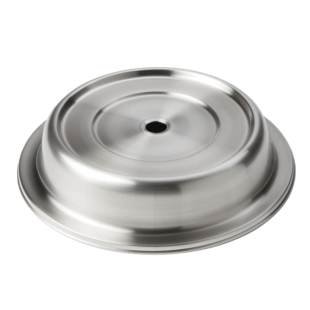 166-PC1093E 11 1/8" Round Plate Cover - 2"H, Stainless Steel w/ Satin Finish