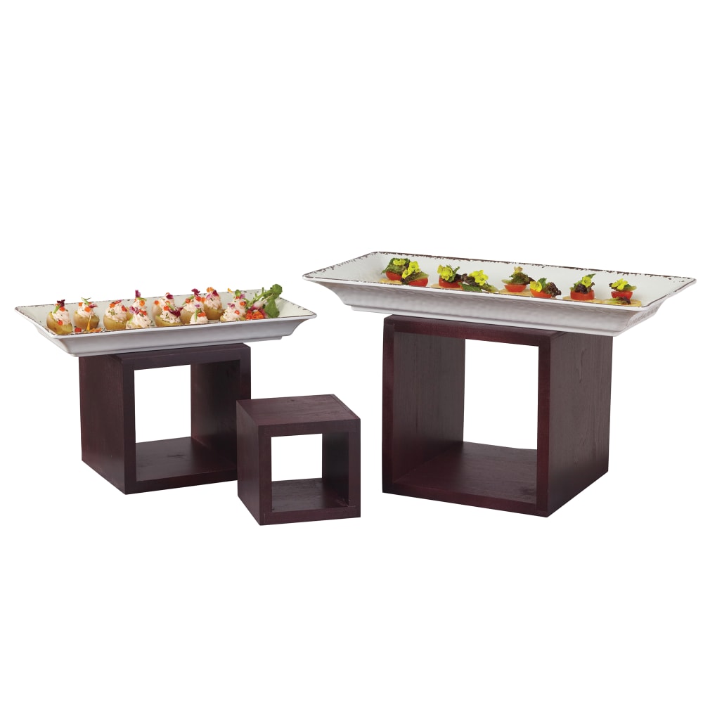 166-RSM2 3 Piece Wood Riser Set, Mahogany