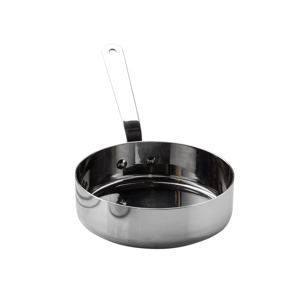 166-SHSP40 4" Stainless Steel Frying Pan w/ Solid Metal Handle