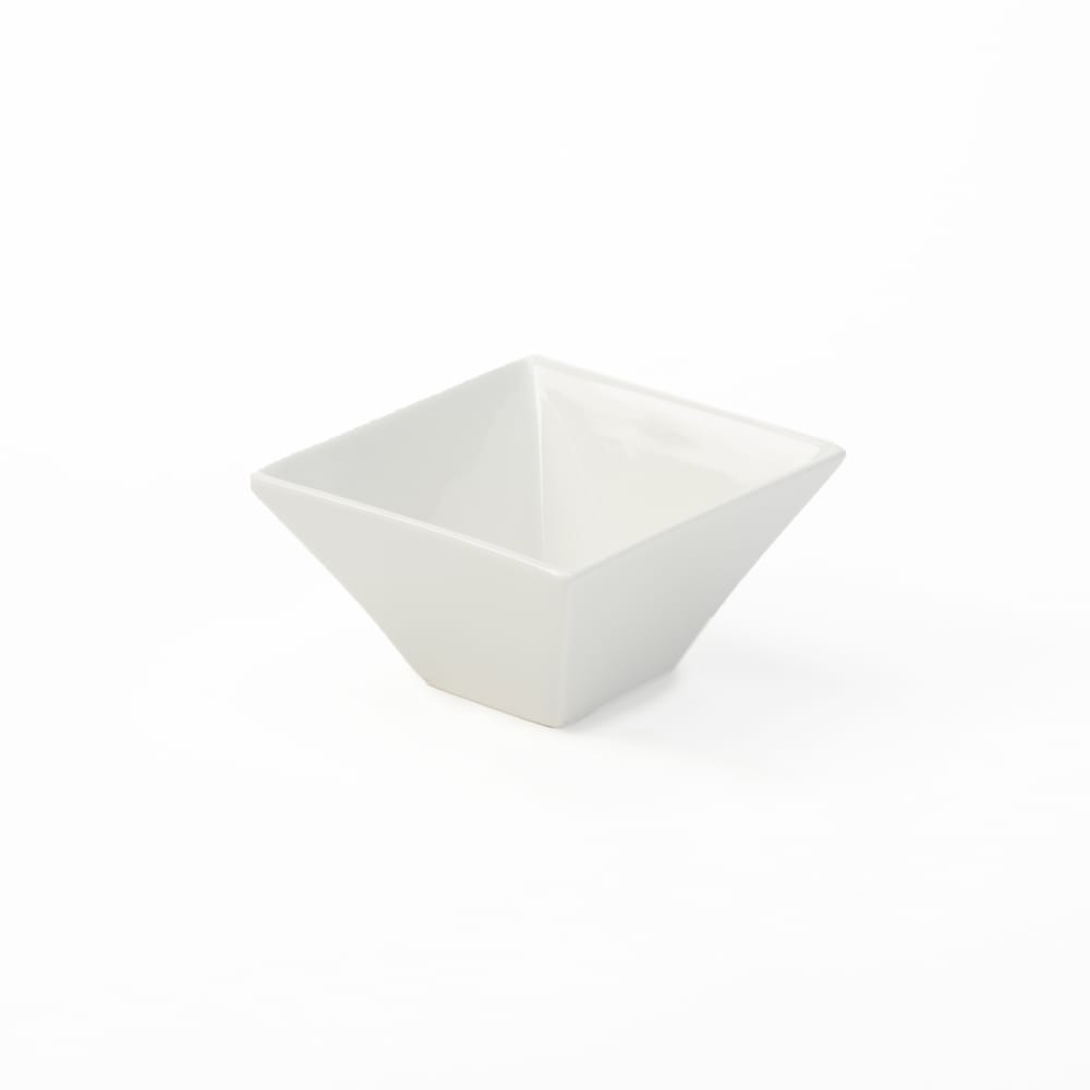 166-SQB55 4 7/8" Square Bowl w/ 12 oz Capacity, Porcelain/White