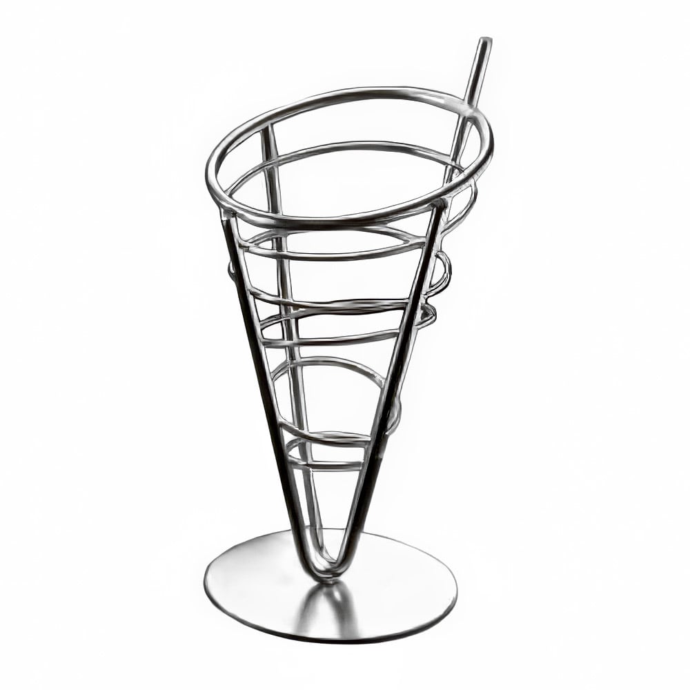 166-SS59 5" Conical Basket w/ 1 Cone Capacity, Stainless