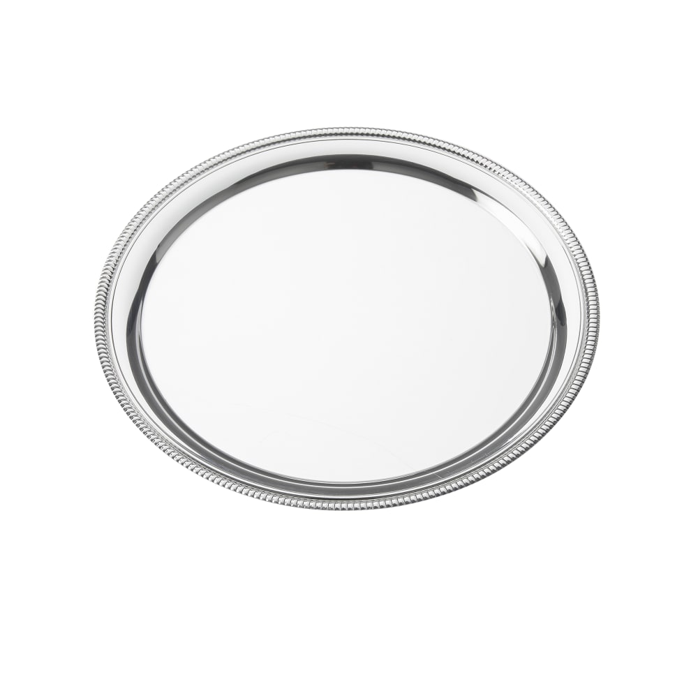 166-SST12 12" Round Serving Tray, Stainless