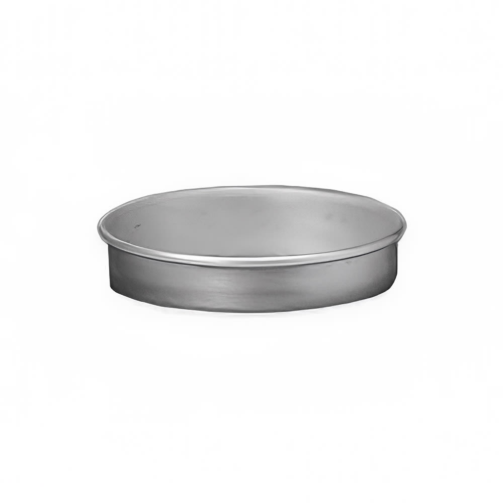 166-T801215 12" Solid Straight Sided Pizza Pan, 1 1/2" Deep, Tin/Steel