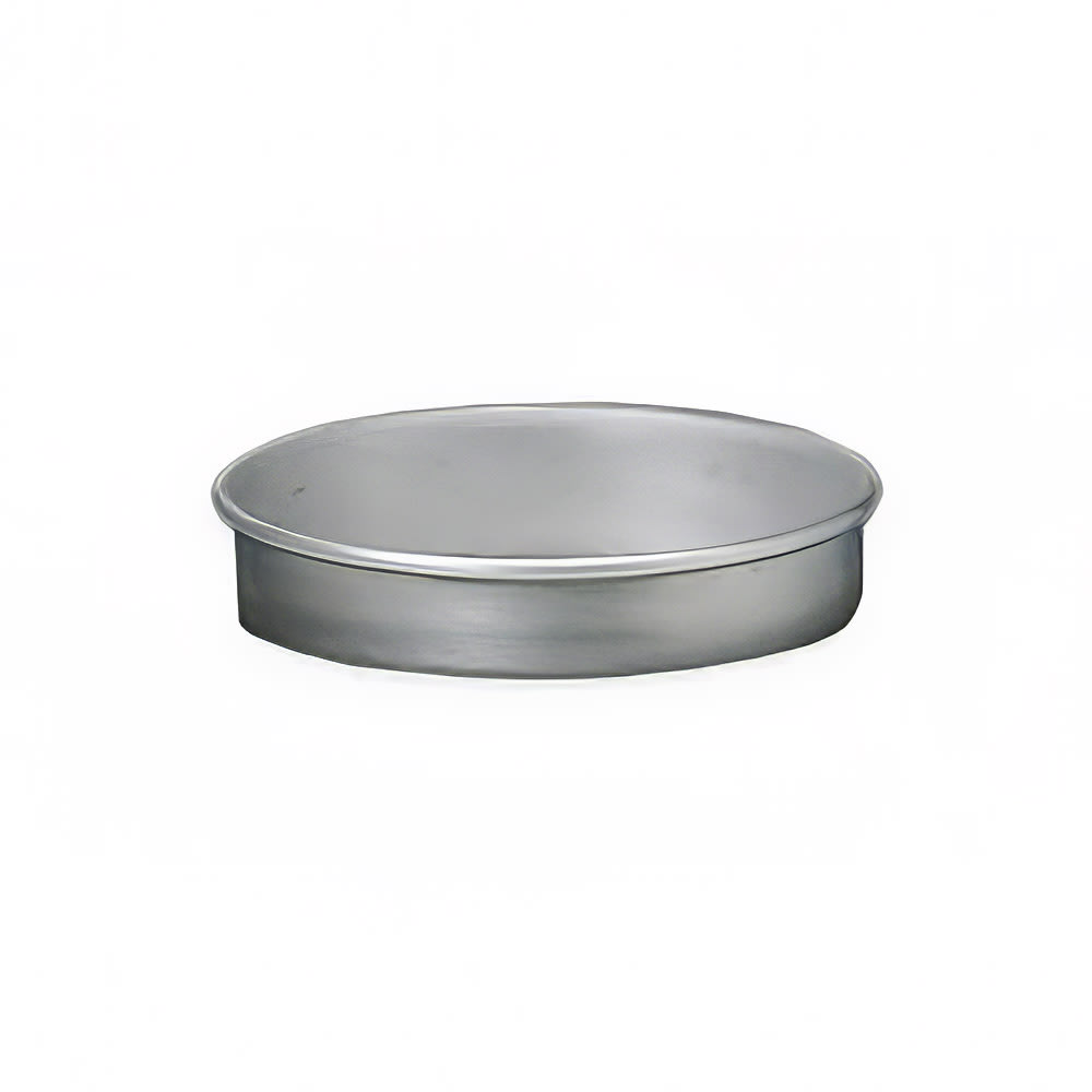 166-T80082 8" Solid Straight Sided Pizza Pan, 2" Deep, Tin/Steel