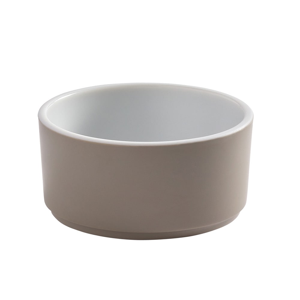 166-UBR10MO 10 oz Round Bowl, 4 1/4" Diameter, Melamine, Mocha