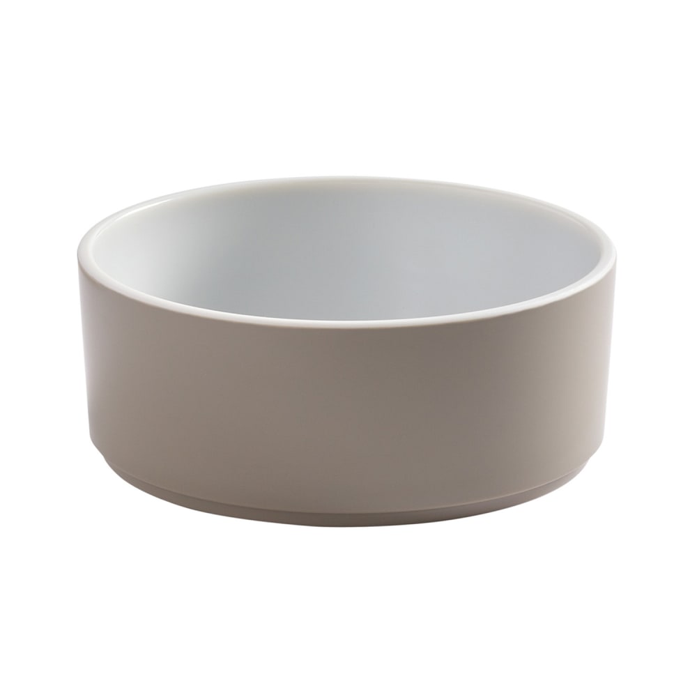 166-UBR24MO 24 oz Round Bowl, 5 3/4" Diameter, Melamine, Mocha