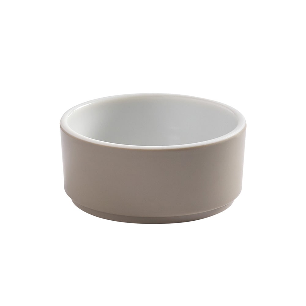 166-UBR5MO 5 oz Round Bowl, 3 5/8" Diameter, Melamine, Mocha
